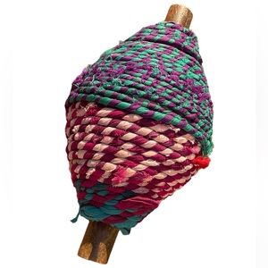 Anthropologie Wooden Spools Ribbon Fabric Yarn